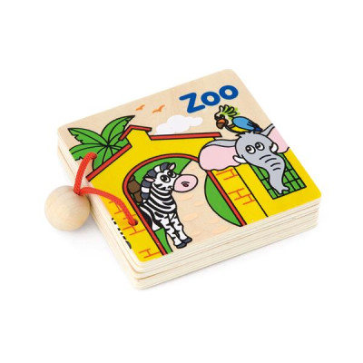 Дерев'яна книжка Viga Toys Перші англійські слова (50386)