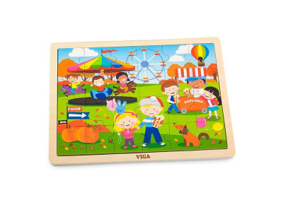 Дерев'яний пазл Viga Toys Пори року: осінь, 24 ел. (51271)