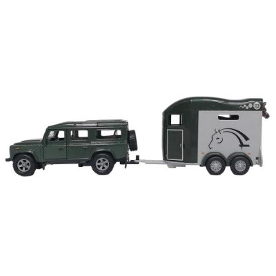 Ігровий набір - LAND ROVER (з причіпом і фігурками коней) Ігровий набір - LAND ROVER (з причіпом і фігурками коней)