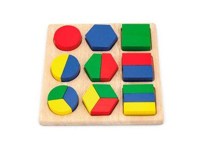 Дерев'яний пазл-сортер Viga Toys Частини фігур (58573)