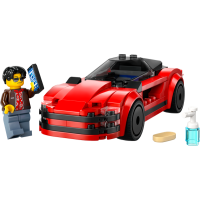 Конструктор LEGO City Червоний спортивний автомобіль 109 деталей (60448)