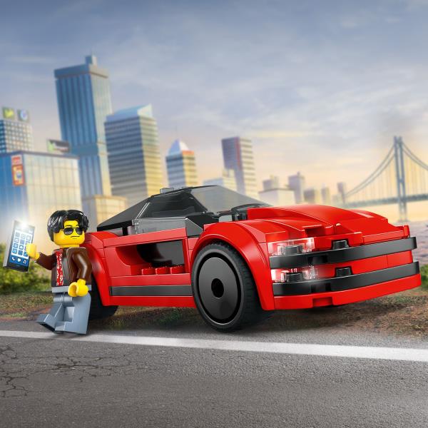 Конструктор LEGO City Червоний спортивний автомобіль 109 деталей (60448) Конструктор LEGO City Червоний спортивний автомобіль 109 деталей (60448)