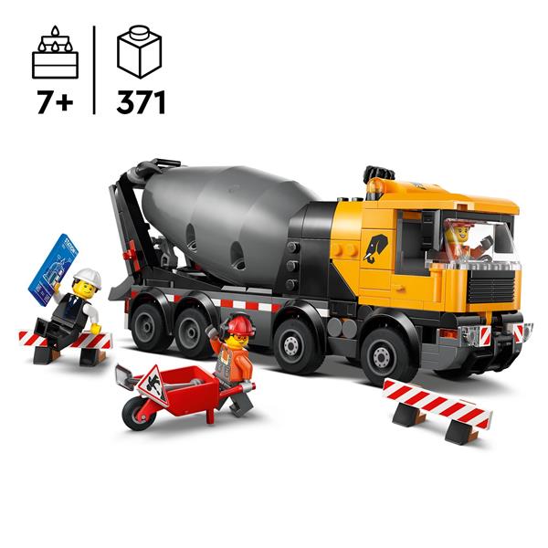Конструктор LEGO City Бетонозмішувач 371 Деталь (60478) Конструктор LEGO City Бетонозмішувач 371 Деталь (60478)