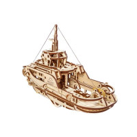 Дерев'яний механічний 3D конструктор Ugears Буксир (70078)