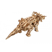 Дерев'яний механічний 3D конструктор Ugears Трицератопс (70211)