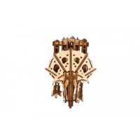 Дерев'яний механічний 3D конструктор Ugears Трицератопс (70211)