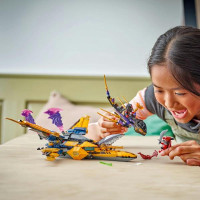 Конструктор LEGO NINJAGO Суперштормовий реактивний літак Рас та Арін 510 деталей (71833)