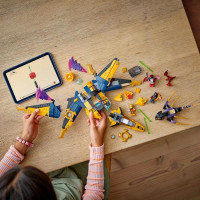 Конструктор LEGO NINJAGO Суперштормовий реактивний літак Рас та Арін 510 деталей (71833)