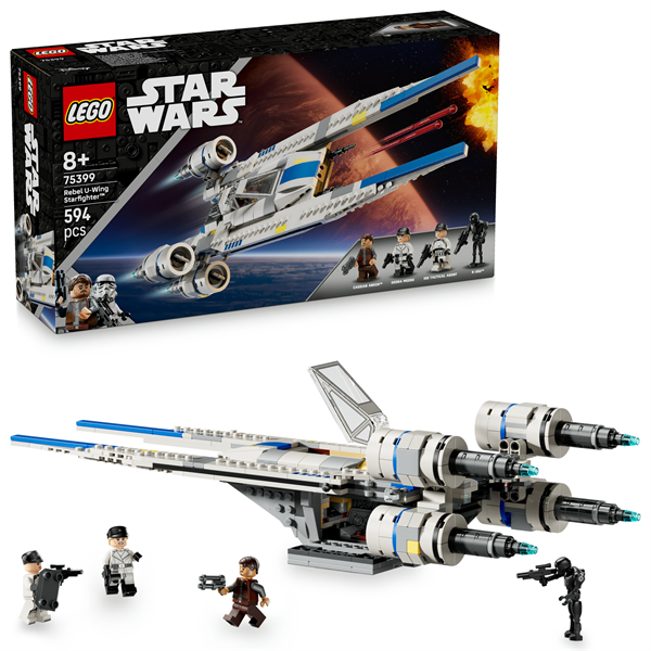 Конструктор LEGO Star Wars Повстанський винищувач U-Wing 594 деталі (75399)