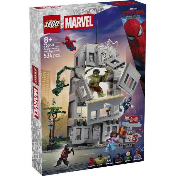 Конструктор LEGO® Marvel Епічна сутичка Людини-Павука проти Халка, 534 деталі (76350)