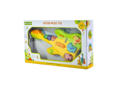 Музична іграшка Baby Team Гітара на батарейках жовтий (8644-yellow)