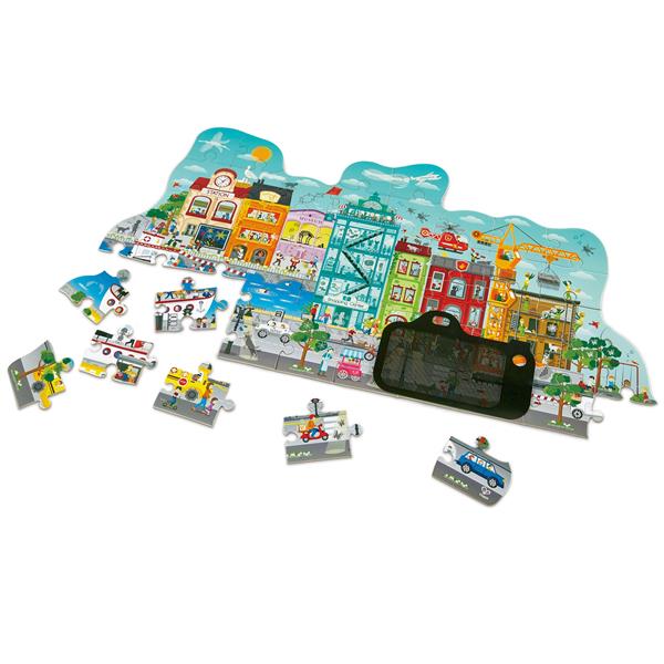 Пазл Hape Міський пейзаж з анімацією 49 ел. (E1629) Пазл Hape Міський пейзаж з анімацією 49 ел. (E1629)