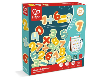 Набір магнітів Hape Цифри 54 шт. (E2007)