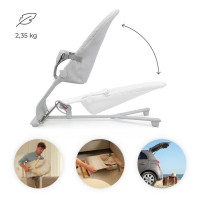 Шезлонг-гойдалка Kinderkraft Mimi Light Grey (KBMIMI00LGR0000)