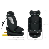 Автокрісло Kinderkraft i-Grow 2 Plus i-Size чорний (KCIGRO02BLKPL00)
