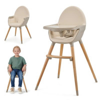 Стільчик для годування 2 в 1 Kinderkraft Fini 2 бежевий (KHFINI02BEG0000)