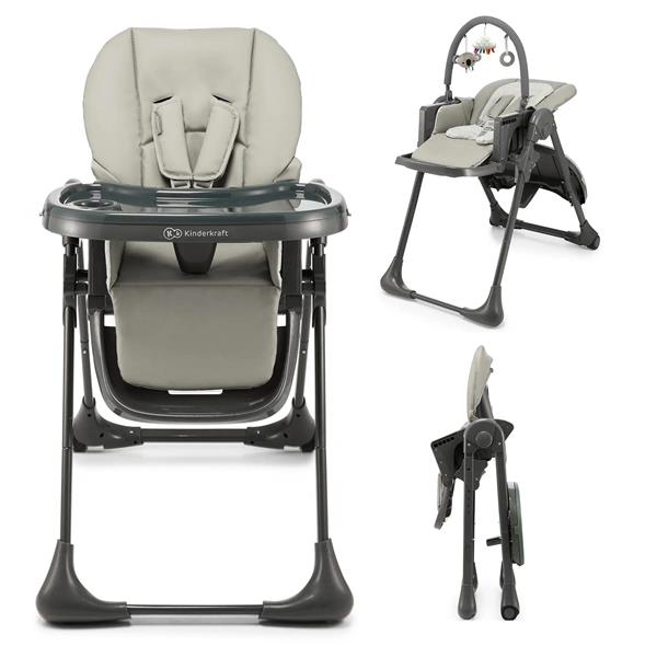 Стільчик для годування Kinderkraft Tummie сірий (KHTUMM00GRY0000)