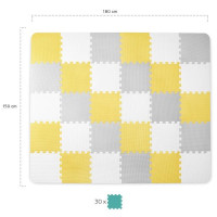 Розвивальний килимок-пазл Kinderkraft Luno Yellow 30 ел. (KKMLUNOYEL0000)