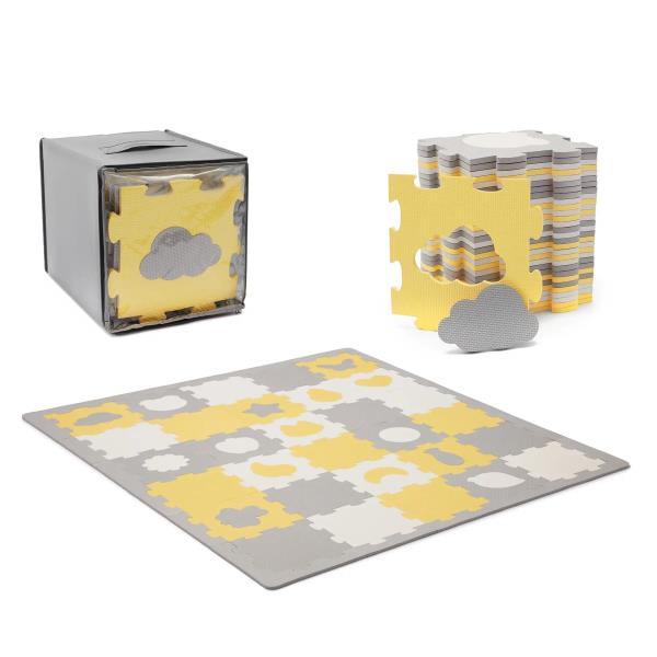 Розвивальний килимок-пазл Kinderkraft Luno Shapes Yellow 30 ел. (KPLUSH00YEL0000) Розвивальний килимок-пазл Kinderkraft Luno Shapes Yellow 30 ел. (KPLUSH00YEL0000)