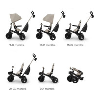 Триколісний велосипед Kinderkraft Aveo 2 Plus Beige (KRAVEO02BEG0000)