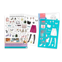 Make it Real: Блокнот з трафаретами для створення модних коллекцій «Гарненька кицюня» (MR3204) Make it Real: Блокнот з трафаретами для створення модних коллекцій «Гарненька кицюня» (MR3204)