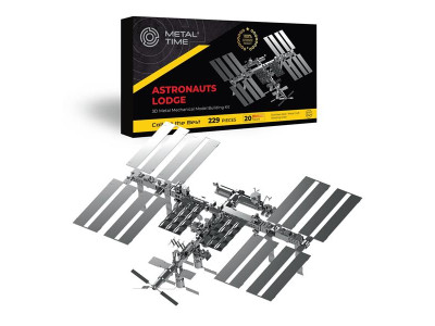 Колекційна модель-конструктор Metal Time Astronaut's Lodge Космічна станція МКС механічна (MT017)