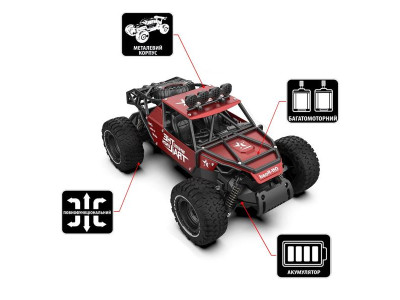 Машинка на радіокеруванні Sulong Toys Off-Road Crawler Race матовий червоний 1:14 (SL-309RHMR) Машинка на радіокеруванні Sulong Toys Off-Road Crawler Race матовий червоний 1:14 (SL-309RHMR)