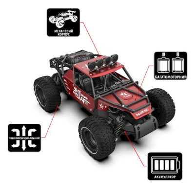 Машинка на радіокеруванні Sulong Toys Off-Road Crawler Race матовий червоний 1:14 (SL-309RHMR)