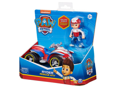 Ігровий набір Paw Patrol Рятувальний автомобіль з водієм Райдер (SM16775/8807)