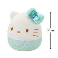 М'яка іграшка Squishmallows Hello Kitty у смарагдовому 20 см (SQSN00498)
