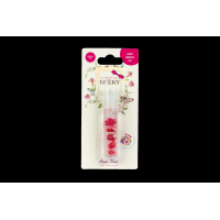 Олійка-блиск для губ в ролику Lukky Aqua Fleur з червоними квітами (T22005)