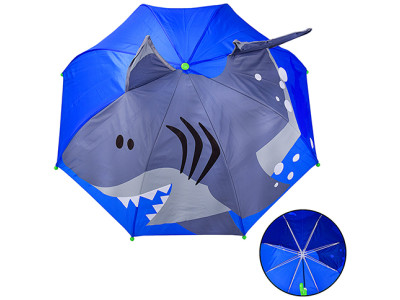 Парасолька дитяча "Акула" пластик кріплення на тростині UM2616