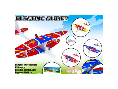 Дитячий літак-планер кукурузник з моторчиком та USB зарядкою glider USB