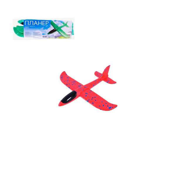 Літак планер 25 см C28006_Red