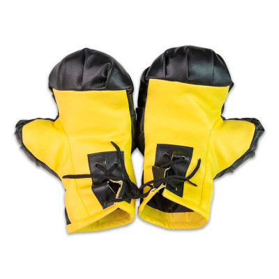 Боксерські рукавички NEW Strateg жовто-чорні (2079) 2079