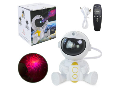 Нічник-проектор Астронавт зоряне небо з пультом та зарядкою YHY-05