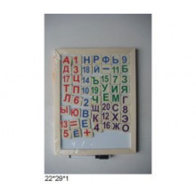 Дошка для малювання з буквами та цифрами W02-5176