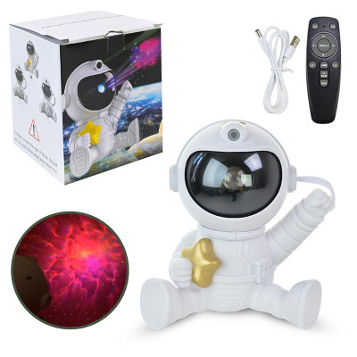 Нічник-проектор Астронавт зоряне небо з пультом та зарядкою YHY-03 Нічник-проектор Астронавт зоряне небо з пультом та зарядкою YHY-03