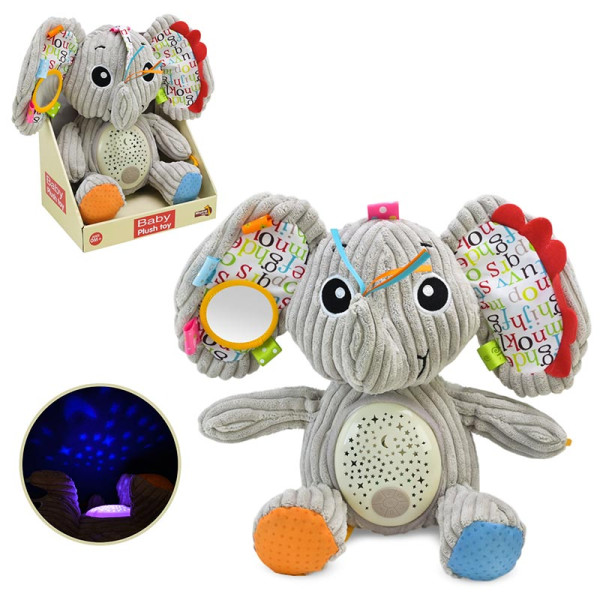 Нічник-проектор Слоник зоряне небо з музикою 033-6