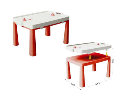 Стіл дитячий + комплект для гри "Air Hockey" червоний 04580/5