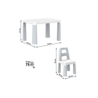 Дитячий стіл з двома стільцями ТехноK 0150 Дитячий стіл з двома стільцями ТехноK 0150