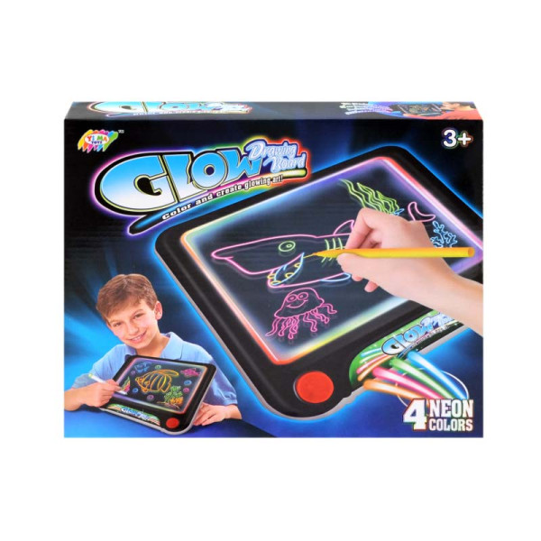 Магічна дошка для малювання з 3D-ефектом з підсвіткою і фломастерами YM161