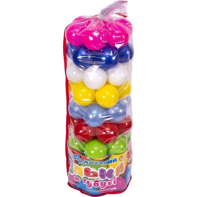 Кульки для сухого басейну Бамсик 62 штуки 6 см 0262 Кульки для сухого басейну Бамсик 62 штуки 6 см 0262