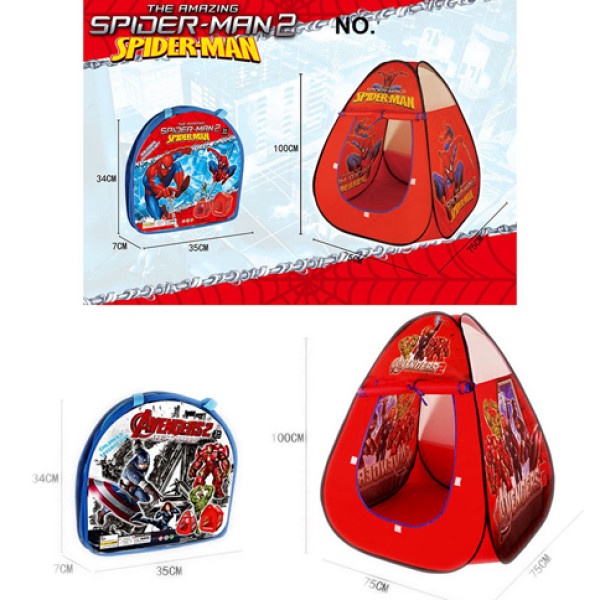 Намет Spiderman/Avengers 2 види в сумці 1021/2B-1