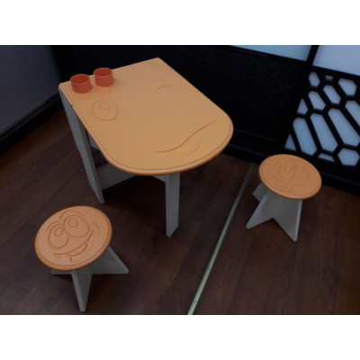 Дерев'яні столик і 2 стільчики (синій) SPLAV Дерев'яні столик і 2 стільчики (синій) SPLAV