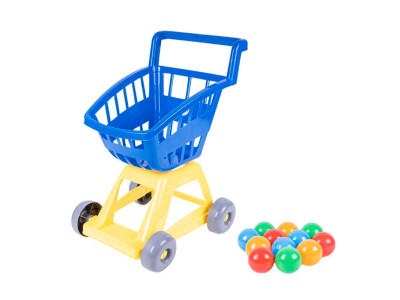 Пластиковий дитячий візок Оріон з кульками синій 693в.4_Blue Пластиковий дитячий візок Оріон з кульками синій 693в.4_Blue