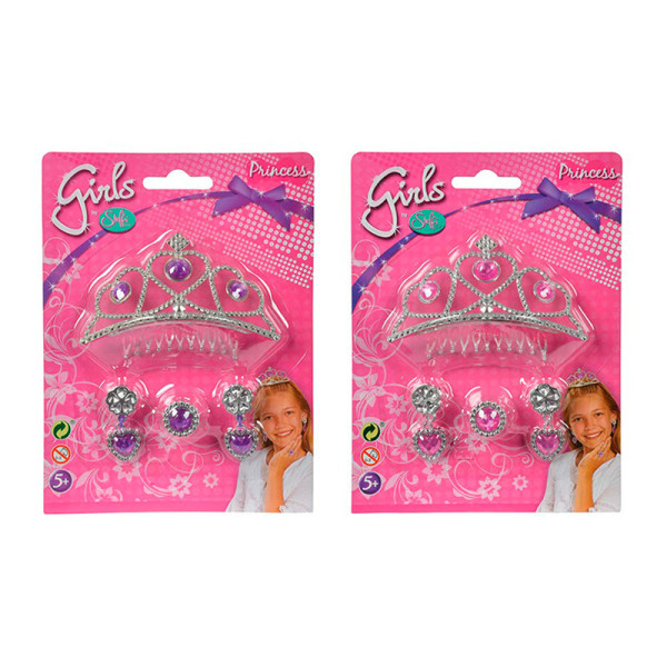 Набір прикрас "Тіара принцеси" з сережками та каблучкою 2 види 5+ 105560039
