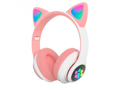 Навушники CAT з вушками Y08M_Pink