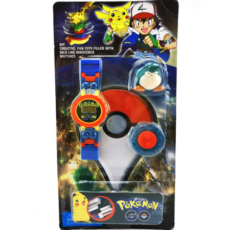 Часы-конструктор "Pokemon GO" с фигуркой BT-PG-0013