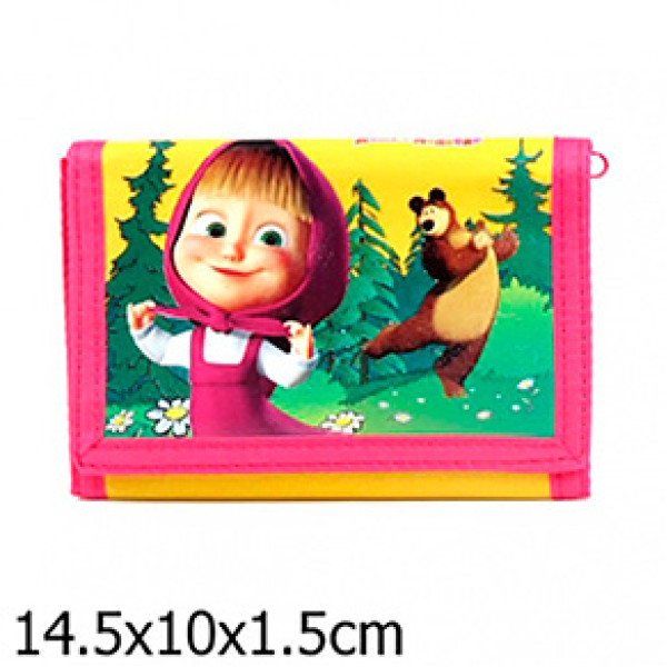Гаманець "Маша і Ведмідь" жовто-рожевий 15172